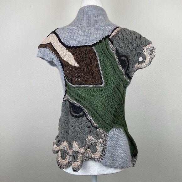 ROSIE NEIRA In Flight Mallard Duck Sweater ANTHROPOLOGIE Intarsia  S/M - Picture 3 of 11